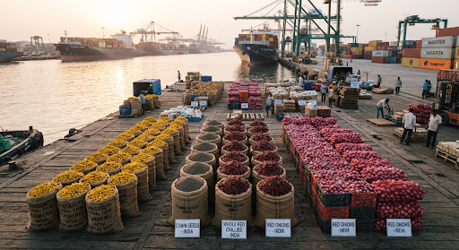 Sanskriti Global Exim agricultural commodities and maritime export port